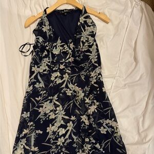 Lulu's Blue and White Mini dress